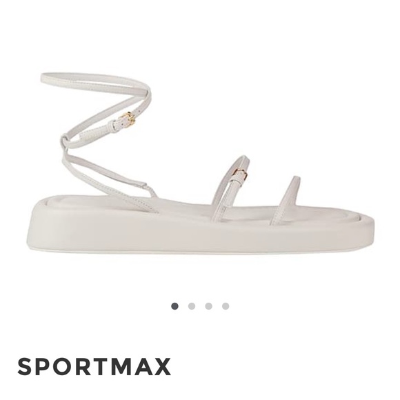 Sportmax Shoes - Sportmax Elegant White Sandals